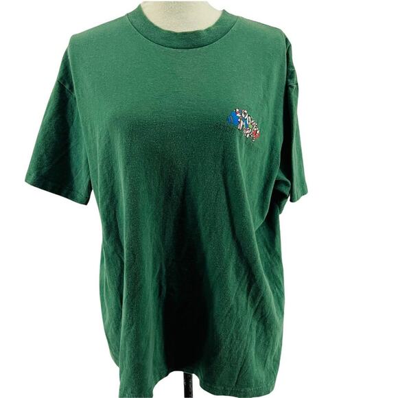 Vintage Wild Oats 90s Looney Tunes Taz Holiday Short Sleeve Tee Xlarge - Picture 1 of 8